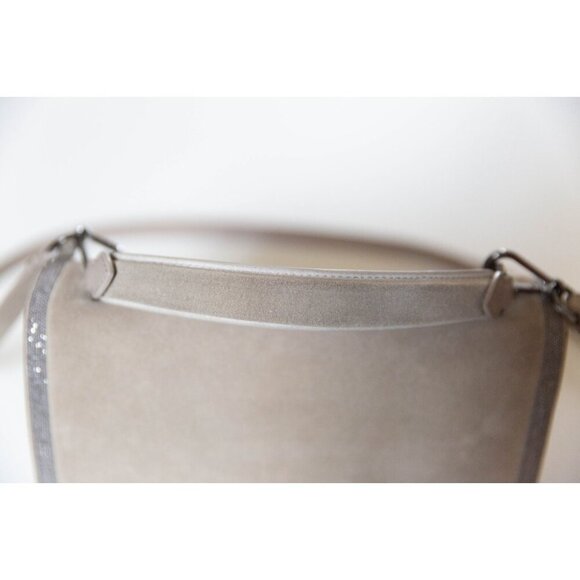 Brunello Cucinelli Large Monili Suede Top-Handle and Shoulder Bag - Picture 4 of 13